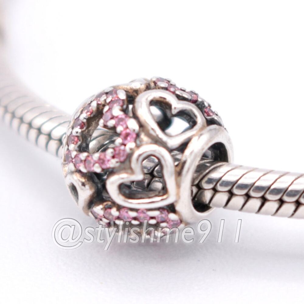 Authentic PANDORA Falling in Love Charm - 791424CZS